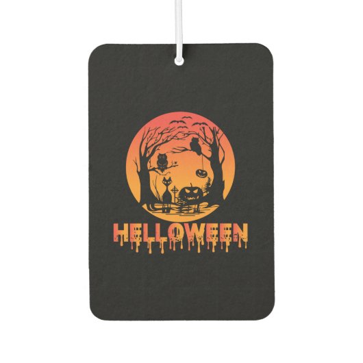 Halloween Phantastisch Helloween Autolufterfrischer (Vorderseite)