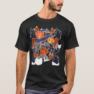 Halloween Phantastisch Pattern witzig T-Shirt