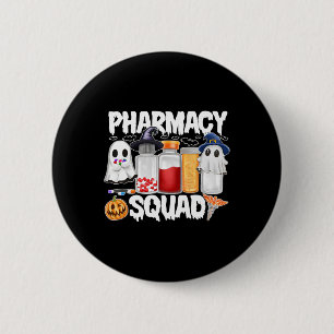 Halloween Pharmacy Squad Pills Shirts Pharmaceutic Button