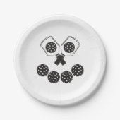 Halloween, Pickle-Ball, 7" Rundpapier-Platte Pappteller (Vorderseite)