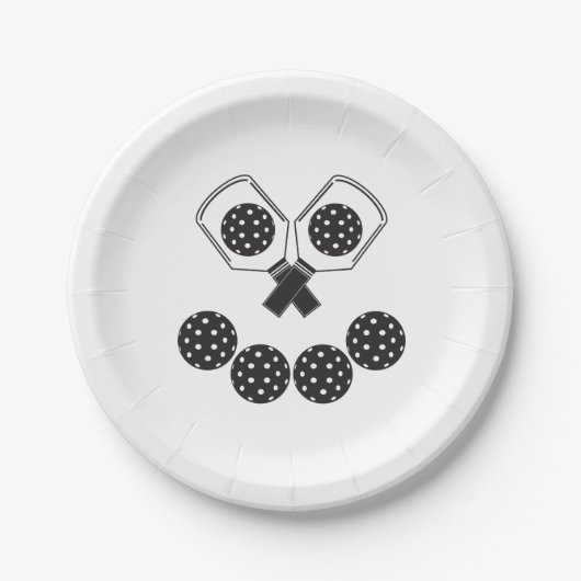 Halloween, Pickle-Ball, 7" Rundpapier-Platte Pappteller (Vorderseite)