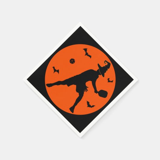 Halloween Pickleball Player Serviette (Ecke)