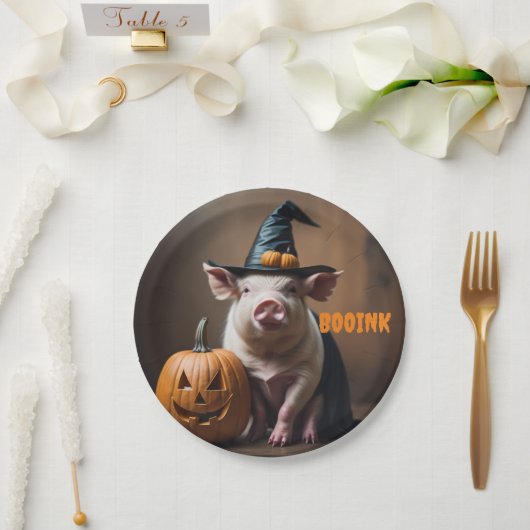 Halloween Pig Party Teller (Hochzeit)