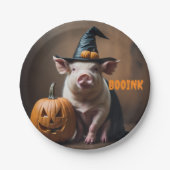 Halloween Pig Party Teller (Vorderseite)