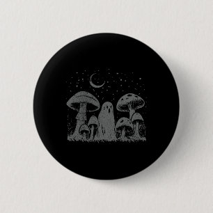 Halloween Pilz Geist Vintage Grunge 90 Ästhetik Button