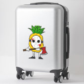 Halloween Pineaple Aufkleber (Koffer)