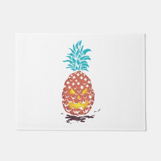 Halloween Pineaple Fußmatte (Vorderseite)