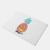 Halloween Pineaple Fußmatte (Schrägansicht)