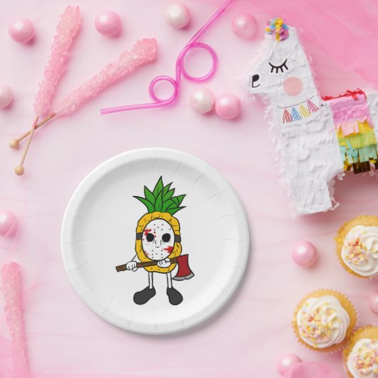Halloween Pineaple Pappteller (Party)
