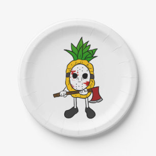 Halloween Pineaple Pappteller