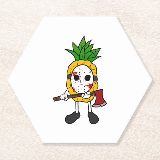 Halloween Pineaple Untersetzer (Vorderseite)
