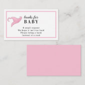 Halloween Pink a Baby ist das Brechen von Büchern Begleitkarte (Vorne/Hinten)