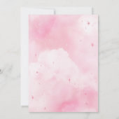 Halloween Pink Baby Dusche Einladung (Rückseite)