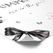 Halloween Pink Babydusche schätzt wie viele Kürbis Poster (Ecke)