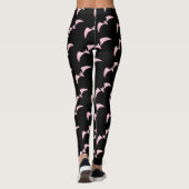Halloween Pink Bats Muster Leggings (Rückseite)
