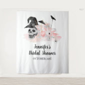 Halloween Pink Cocktail Brautparty Hintergrund Wandteppich (Vorderseite)