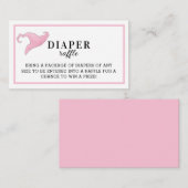 Halloween Pink ein Baby ist das Brechen von Windel Begleitkarte (Vorne/Hinten)