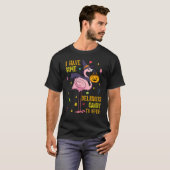 Halloween Pink Flamingo Hexch Pumpkin Candy T-Shirt (Vorne ganz)