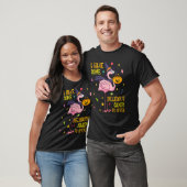 Halloween Pink Flamingo Hexch Pumpkin Candy T-Shirt (Unisex)