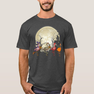 Halloween Pink Flamingo Kostüm Hexe Vampire Mumm T-Shirt