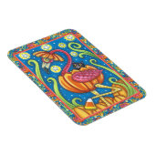 HALLOWEEN PINK FLAMINGO & SCHWARZE KATZE IN PUMPKI MAGNET (Rechte Seite)
