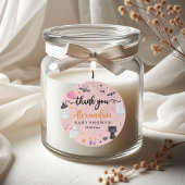 Halloween Pink Ghost Baby Dusche Rundaufkleber Runder Aufkleber