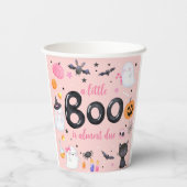 Halloween Pink Ghost Baby Shooting Cup Pappbecher (Rückseite)