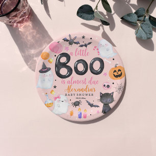 Halloween Pink Ghost Babydusche Papierplatte Pappteller
