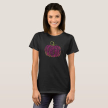 Halloween Pink Pumpkin Basic Dark T - Shirt