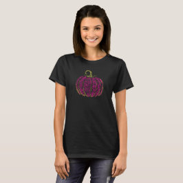 Halloween Pink Pumpkin Basic Dark T - Shirt