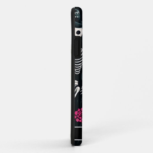 Halloween Pink Roses Top Hat Personalisiert Case-Mate iPhone Hülle (Hinten/Rechts)