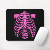 Halloween Pink Skeleton Rib Käfig Mousepad (Mit Mouse)