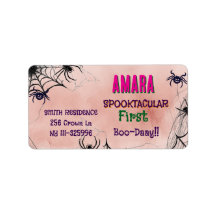 Halloween Pink und Spinnen Geburtstag Halloween