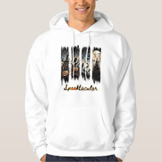 Halloween Pinselstrich 4 Vertikalpaneele Hoodie