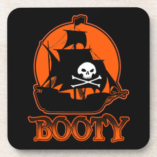 Halloween Pirate Booty Untersetzer