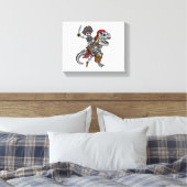 Halloween Pirate Dinosaur Skeleton Leinwanddruck (Insitu (Schlafzimmer))