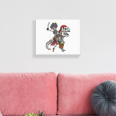 Halloween Pirate Dinosaur Skeleton Leinwanddruck (Insitu (Wohnzimmer))