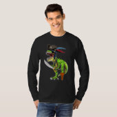 Halloween Pirate Dinosaur T Rex Tyrannosaurus Boys T-Shirt (Vorne ganz)