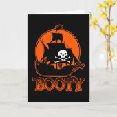 Halloween Pirate Hintern Karte (Gelbe Blume)