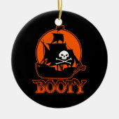 Halloween Pirate Hintern Keramikornament (Vorne)