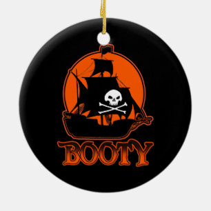 Halloween Pirate Hintern Keramikornament