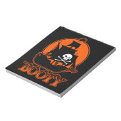 Halloween Pirate Hintern Notizblock (Rotiert)