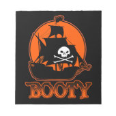 Halloween Pirate Hintern Notizblock (Vorderseite)