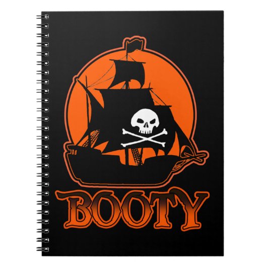 Halloween Pirate Hintern Notizblock (Vorderseite)