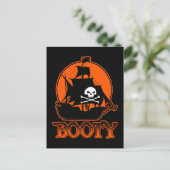 Halloween Pirate Hintern Postkarte (Stehend Vorderseite)