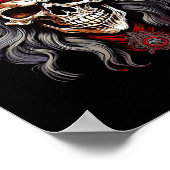Halloween Pirate Skull Poster (Ecke)