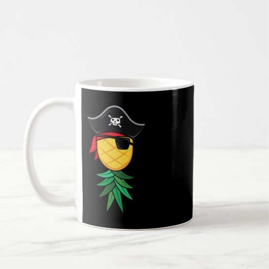 Halloween Pirate Upside Down Ananas Swingers Li Kaffeetasse (Links)