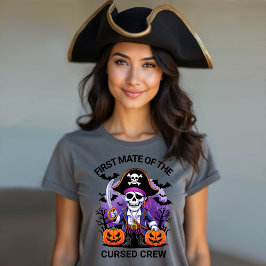 Halloween Piratenkapitän der verfluchten Crew Tri-Blend Shirt