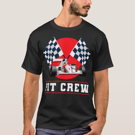 Halloween Pit Crew Kostümbahn T-Shirt (Vorderseite)