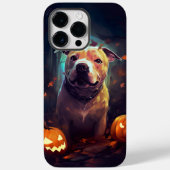 Halloween Pitbull mit Pumpkins Beängstigend Case-Mate iPhone Hülle (Rückseite)